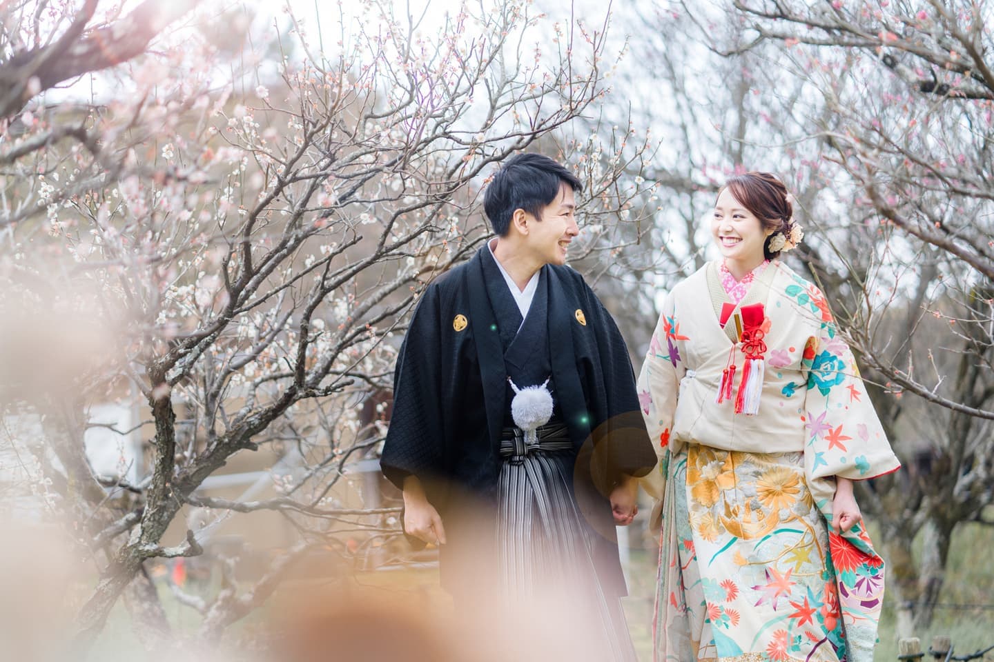 和装　前撮り　梅