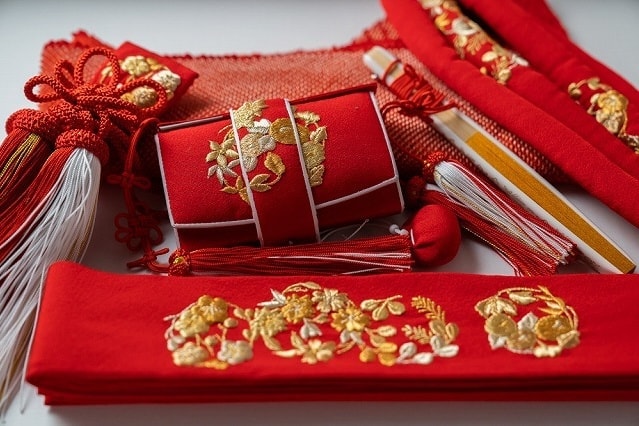 和装6点セット　筥迫　懐剣