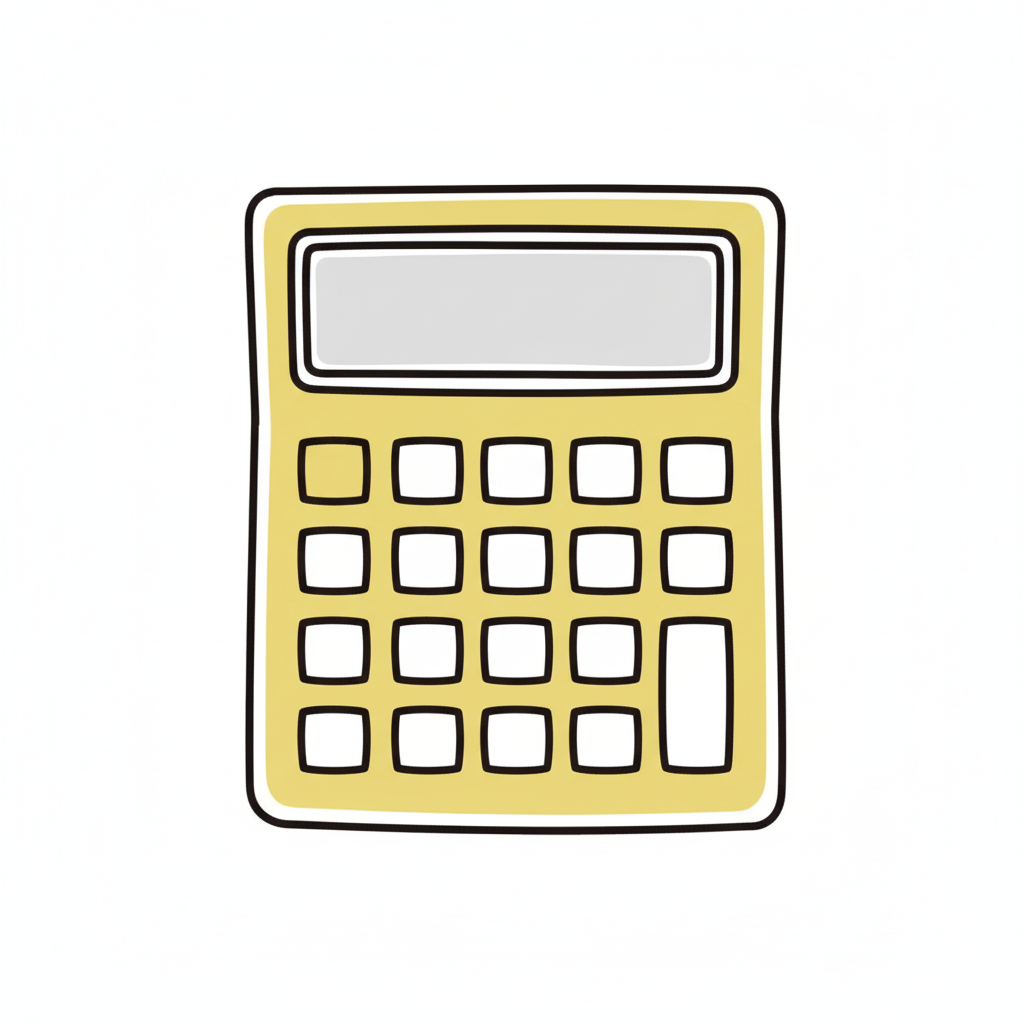 電卓　イラスト