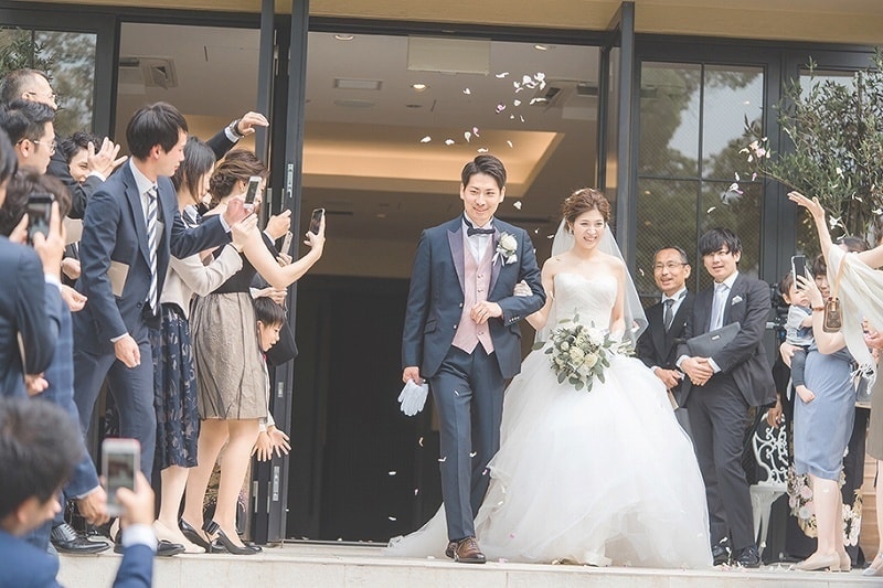 結婚式　フラワーシャワー