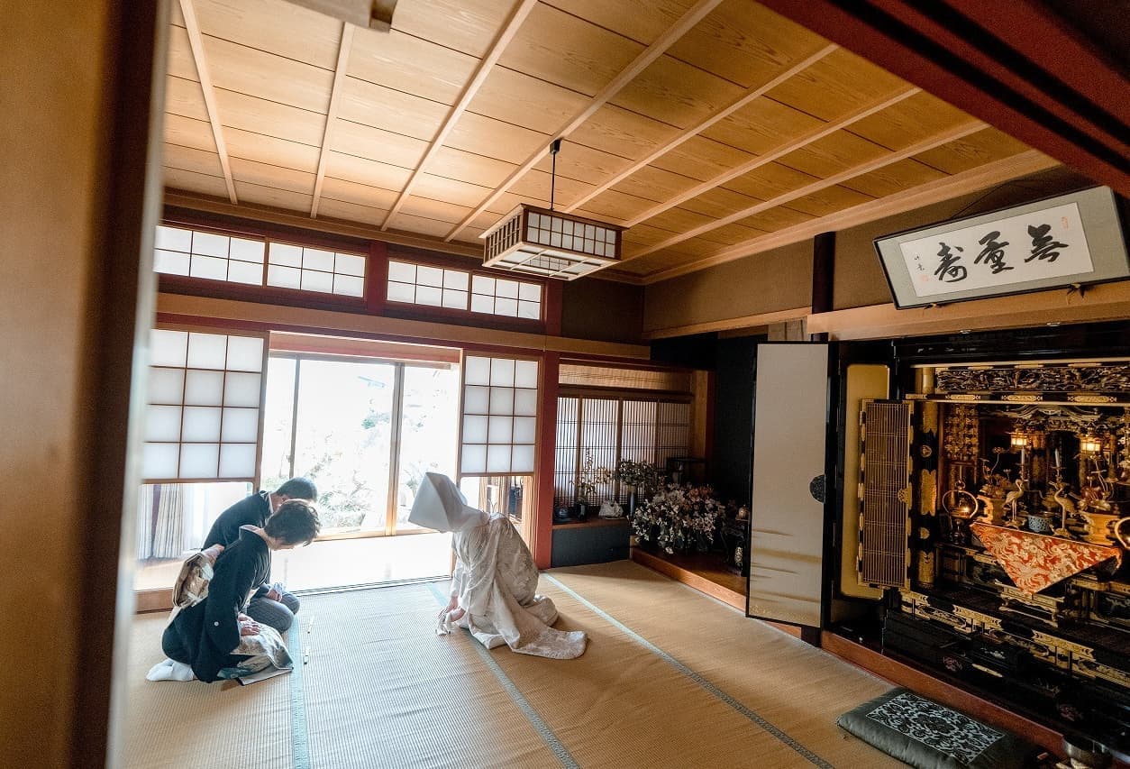 自宅花嫁　挨拶